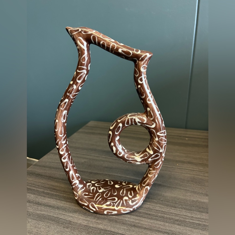 Hand painted candlestick holder